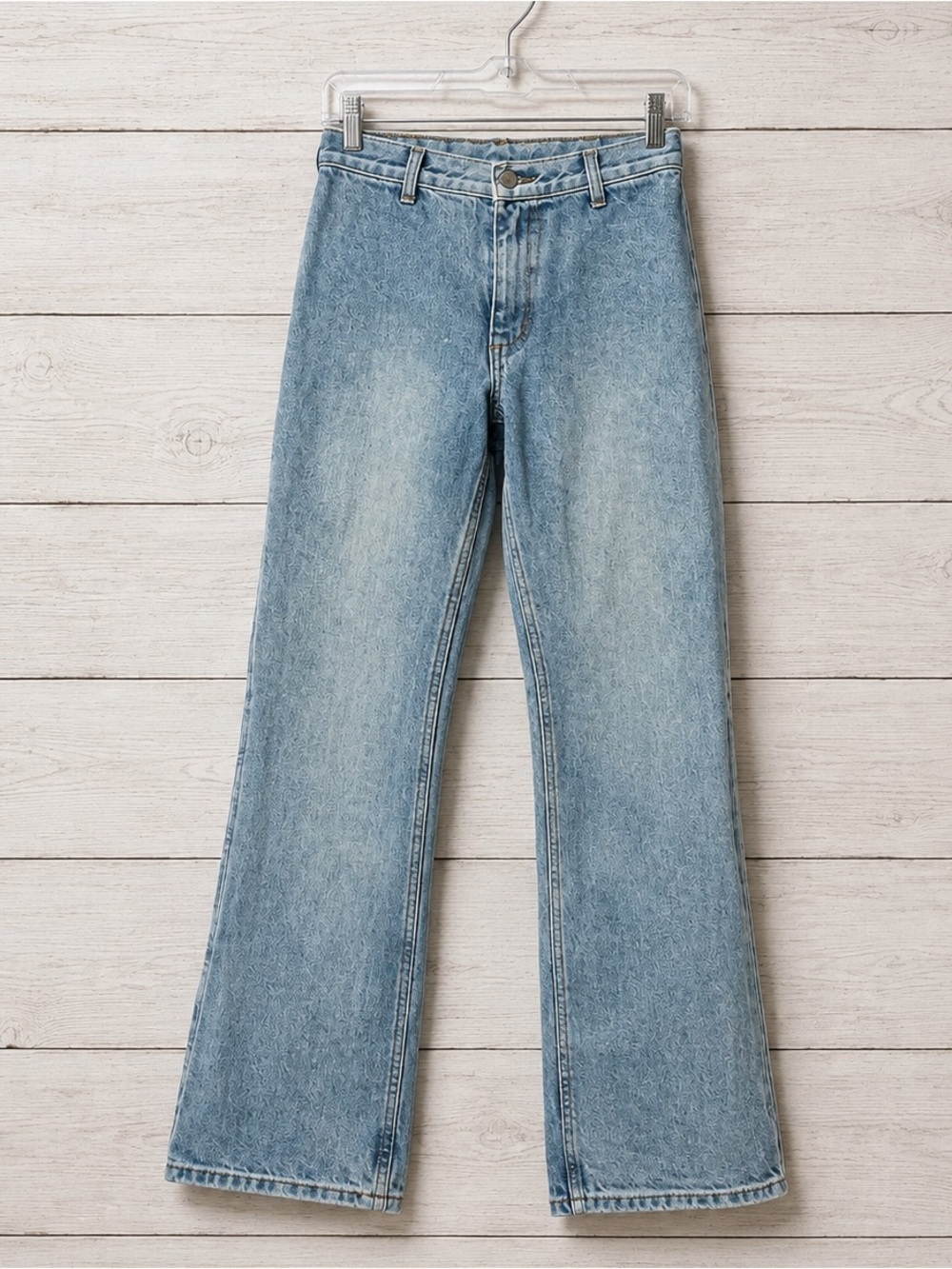 J. Galt Light Wash High Rise Wide Leg Jeans Women’s Size S 100% Cotton
